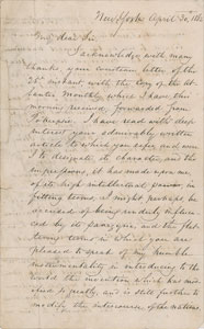 Lot #2026 Samuel F. B. Morse Autograph Letter Signed