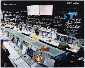 Lot #2272  Mission Control Signed Photograph