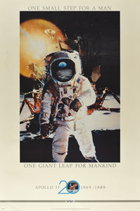 Lot #2357  Apollo 11 20th Anniversary Poster - Image 1