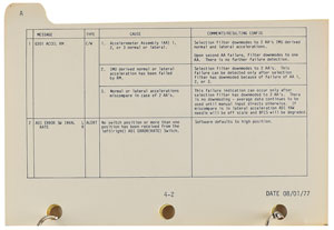 Lot #2288  Approach and Landing Tests Training Used Checklist Signed by Fred Haise - Image 2