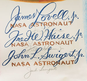 Lot #2269  Apollo 13 Signed Lithograph - Image 3
