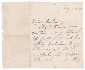 Lot #2034 Michael Faraday Autograph Letter Signed - Image 2