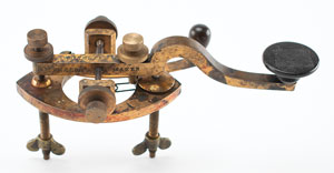 Lot #2114  1860s Phelps Civil War Telegraph Key