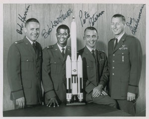 Lot #2264  Manned Orbiting Laboratory Group 3 Signed Photograph