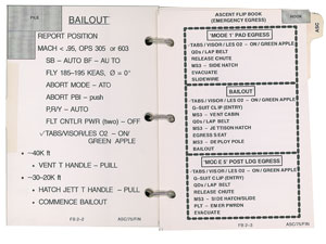 Lot #2292 Jeff Hoffman's STS-75 Flown Ascent Checklist - Image 4