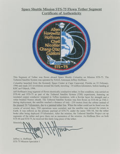 Lot #2293 Jeff Hoffman's STS-75 Flown Tether - Image 2