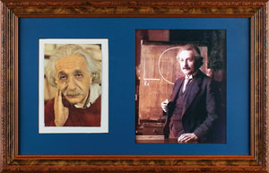Lot #2007 Albert Einstein Signed Photograph