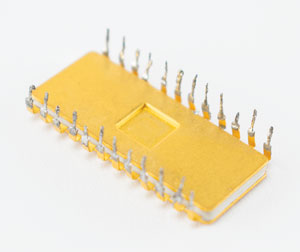 Lot #2129 Gold-Clad AMD ALU Chip - Image 2