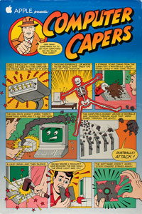 Lot #2098  Apple Computer 1987 'Computer Capers' Poster