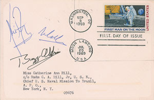 Lot #2230  Apollo 11 Signed First Day Cover