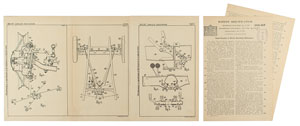 Lot #2070  Ford Motors Brake Mechanism Patent Lithograph and Specification Document - Image 1