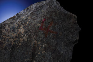 Lot #2455  Northwest Africa (NWA) 869 Meteorite Half Stone - Image 4