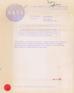 Lot #2229  Apollo 11 Original Vintage NASA and Press Photograph Archive - Image 4