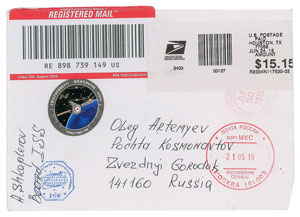 Lot #2284 Anton Shkaplerov ISS/CRS-6 Flown Autograph Letter Signed - Image 2