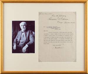 Lot #2033 Thomas Edison Typed Letter Signed - Image 2