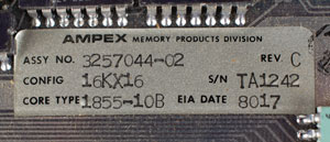 Lot #2133  ROLM NOVA Military Computer Core Memory - Image 2