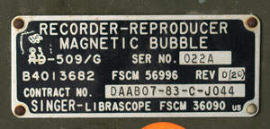 Lot #2106  Magnetic Bubble Recorder-Reproducer - Image 3
