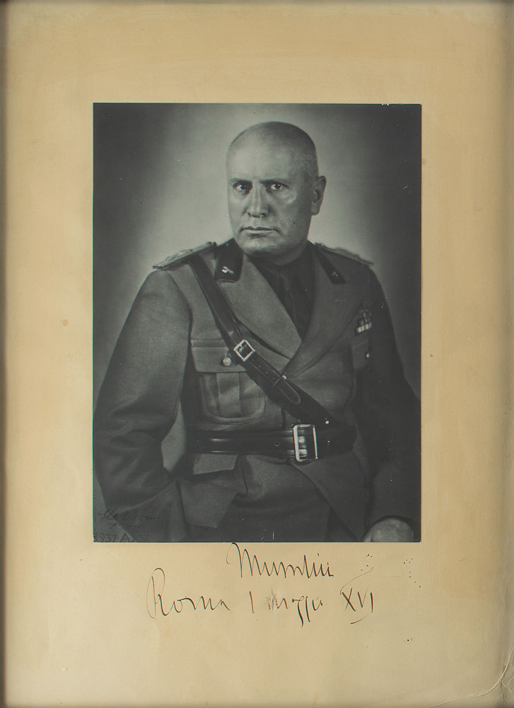 Lot #317 Benito Mussolini