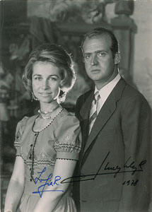 Lot #306  King Juan Carlos and Queen Sofia