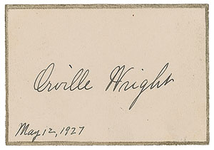 Lot #471 Orville Wright