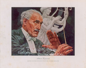 Lot #919 Arturo Toscanini - Image 1