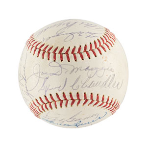 Lot #1349  NY Yankees: HOFers and Stars with DiMaggio and Berra