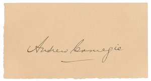 Lot #154 Andrew Carnegie