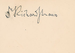 Lot #912 Richard Strauss - Image 1