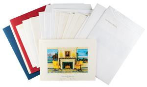 Lot #112  Presidential Oversized Christmas Cards - Image 2