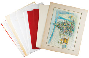 Lot #112  Presidential Oversized Christmas Cards - Image 3