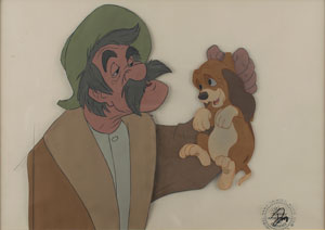 Lot #625 Copper and Amos Slade production cels from The Fox and the Hound
