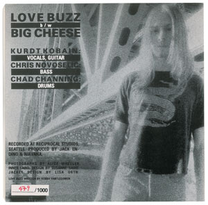 Lot #844  Nirvana: Love Buzz and Big Cheese Single - Image 2
