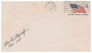 Lot #4036 Alan Shepard Signed Cover - Image 1