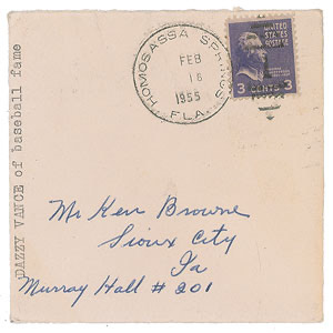 Lot #4114 Dazzy Vance Autograph Note Signed - Image 3