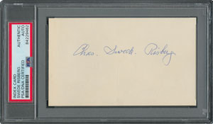 Lot #4091 Charles “Swede” Risberg Signature