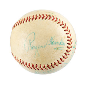 Lot #4060  Hall of Famers Signed Baseball - Image 2