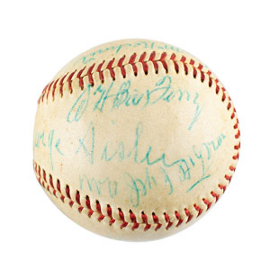 Lot #4060  Hall of Famers Signed Baseball - Image 3