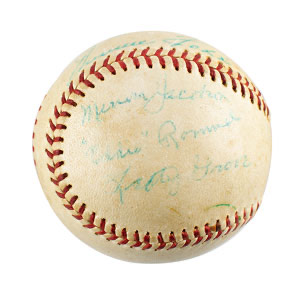 Lot #4060  Hall of Famers Signed Baseball - Image 4