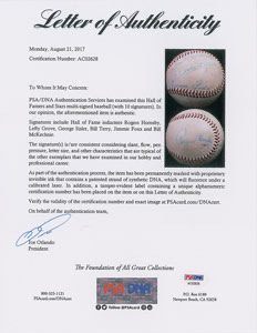 Lot #4060  Hall of Famers Signed Baseball - Image 5