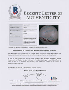 Lot #4060  Hall of Famers Signed Baseball - Image 6