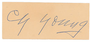 Lot #4124 Cy Young Signature - Image 1
