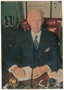 Lot #4068 Connie Mack Signed Photograph - Image 1