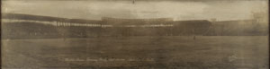 Lot #4136 Harry Frazee's 1918 Fenway Park World Series Panoramic Photograph - Image 1