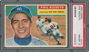 Lot #4007  1956 Topps #113 Phil Rizzuto (Gray