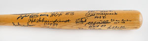 Lot #4020  Baseball Hall of Famers (21) Signed Baseball Bat - Image 3