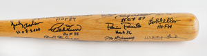 Lot #4020  Baseball Hall of Famers (21) Signed Baseball Bat - Image 4