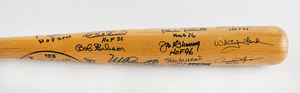 Lot #4020  Baseball Hall of Famers (21) Signed Baseball Bat - Image 5