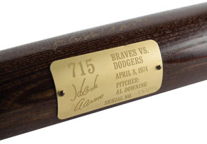 Lot #4018 Hank Aaron Signed Baseball Bat - Image 2