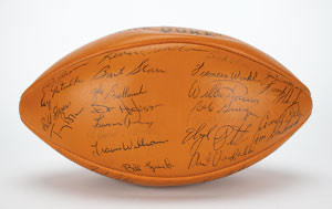 Lot #4193  Green Bay Packers 1968 Team-Signed Football - Image 2