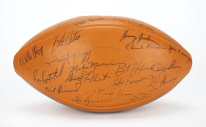 Lot #4193  Green Bay Packers 1968 Team-Signed Football - Image 3